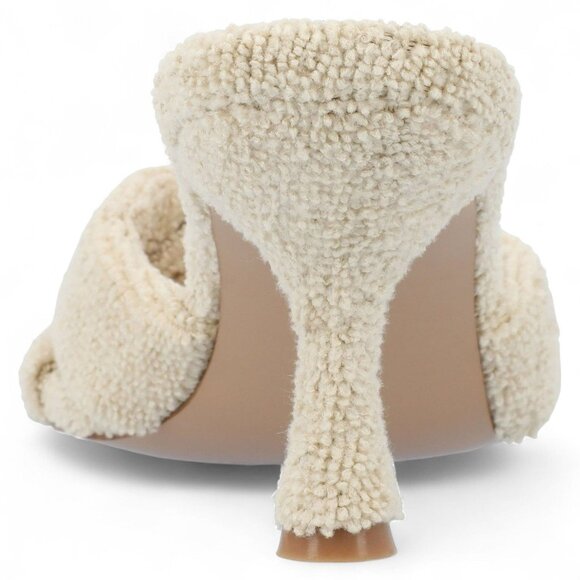 Journee Collection Women's Mannon Terry Cloth Dress Sandals - Tan - Picture 4 of 6